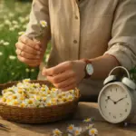 Raccolta della camomilla fai da te: la tempistica segreta per ottenere fiori ricchi di principi attivi