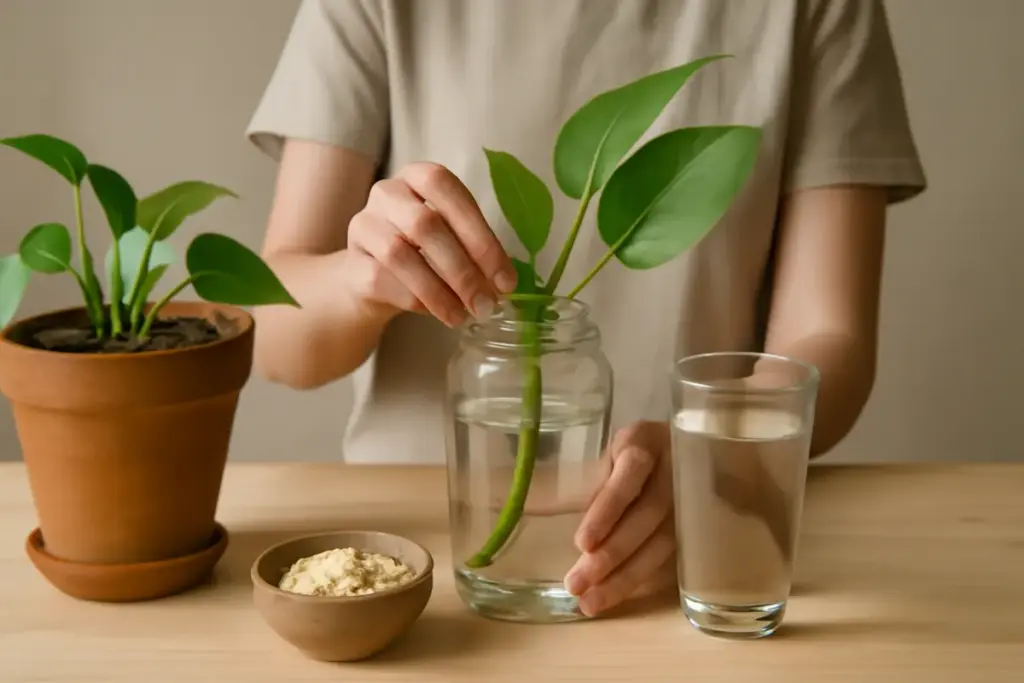 Puoi rigenerare una pianta con solo acqua e ingredienti naturali? Il caso di successo che puoi replicare facilmente