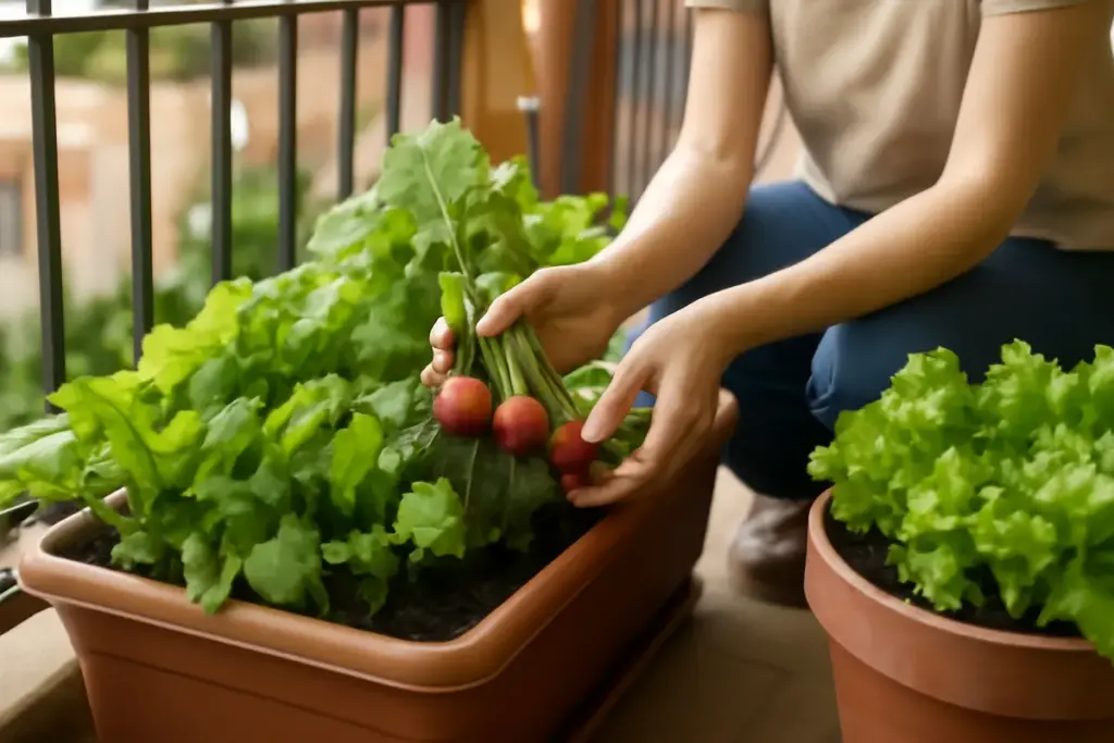 Ortaggi da balcone a crescita rapida: la varietà che offre raccolti continui senza grande esperienza