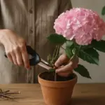 Ortensia in vaso per principianti: come evitare errori di potatura che compromettono la fioritura